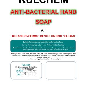 5L Kulchem Sticker Anti Bacterial Hand Soap 1